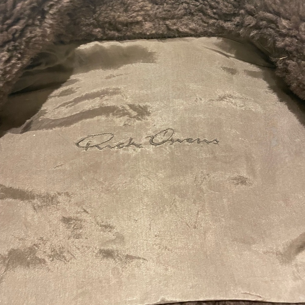 Rick Owens Metallic Shearling Jacket - Picture 3 of 9